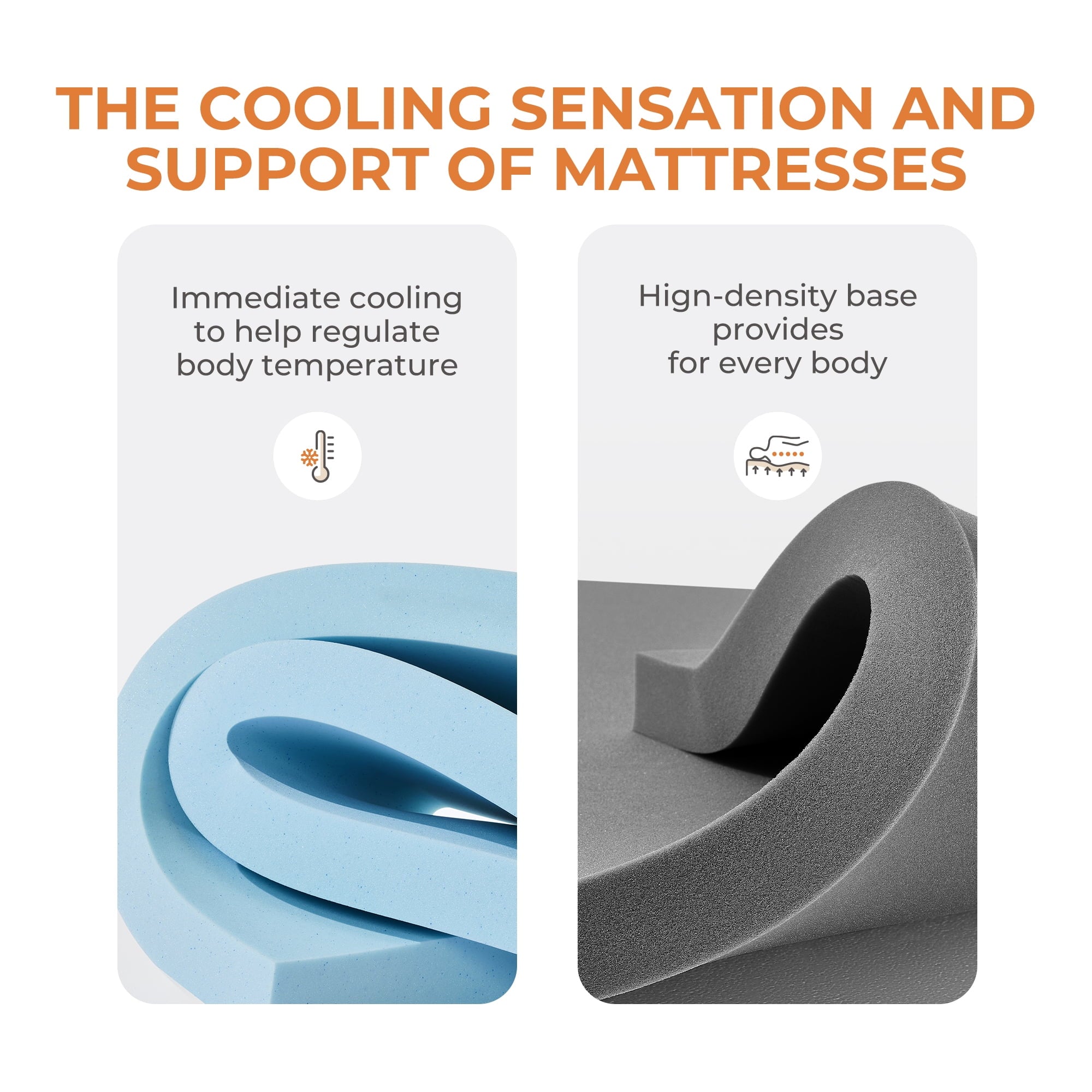 Avenco Lumina 10" Medium Adult Cooling Memory Foam Mattress, King Size