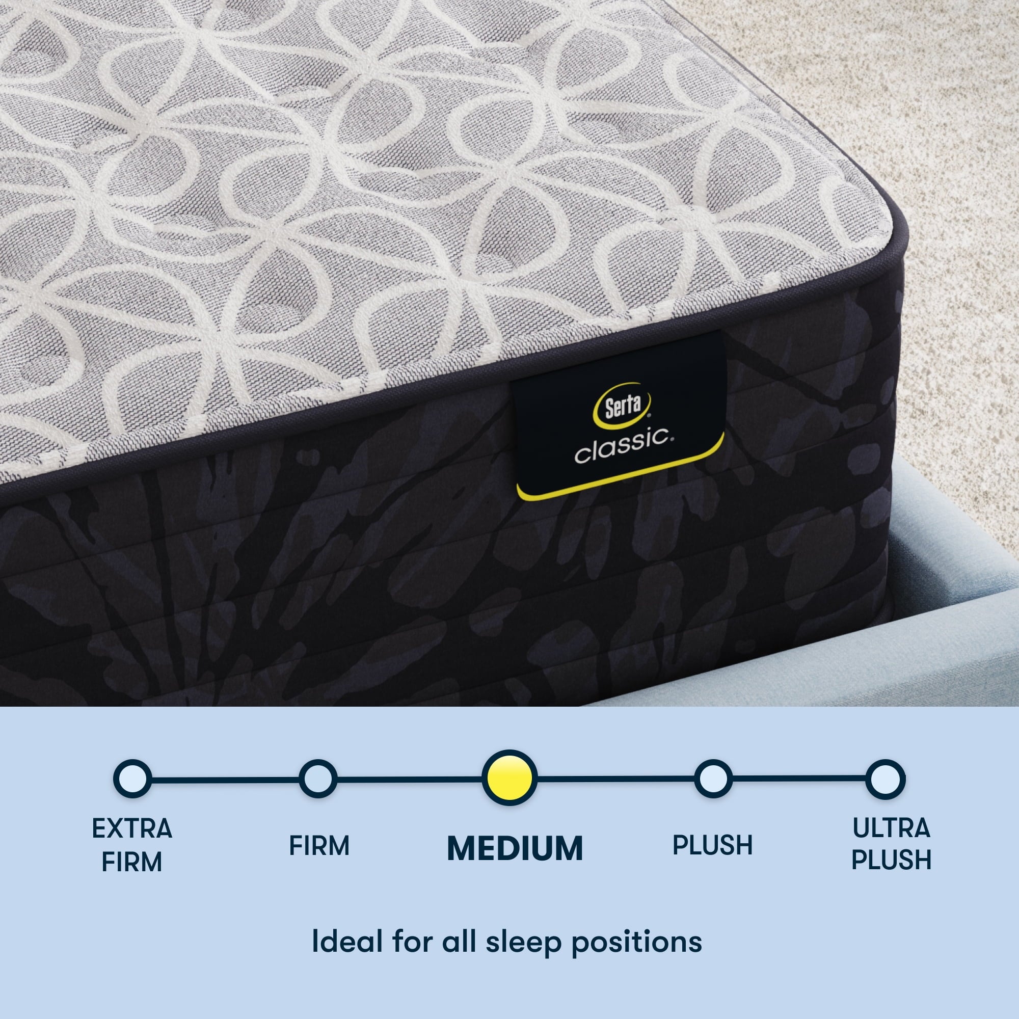 Serta 13.5" Twin Classic Clarks Hill Elite Ltd Medium Tight Top Innerspring Adult Mattress
