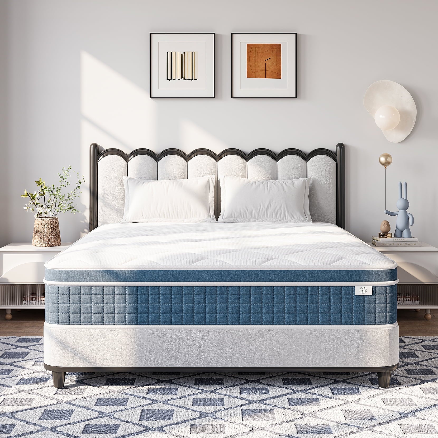 10" Twin Mattress,Memory Foam & Spring Hybrid Mattress Twin Size,Medium Feel,Breathable Comfort Pressure Relieving for Guest Bedroom - Individual Pocket