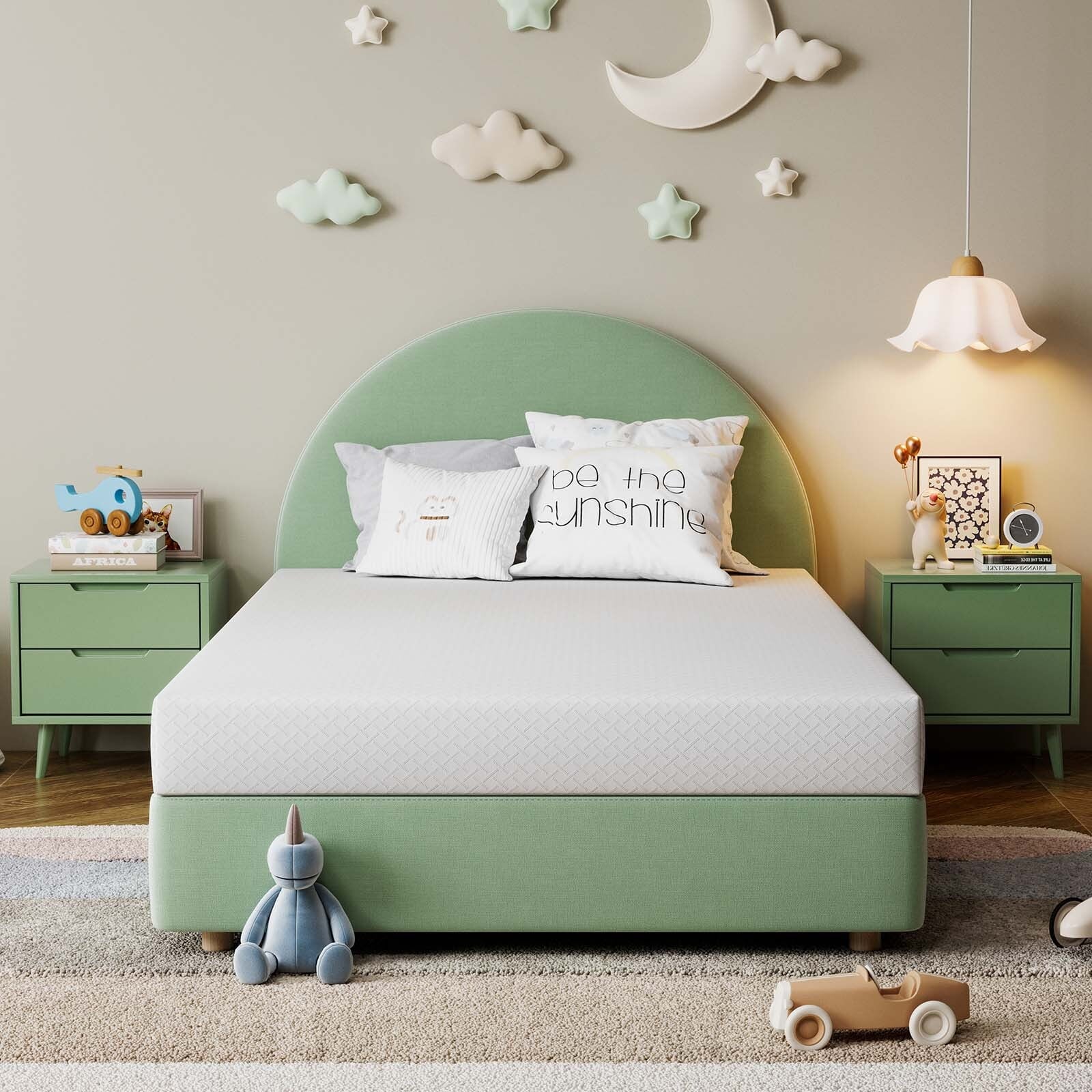 EGOHOME TrueZen Twin Mattress, 5" Memory Foam Mattresses in a Box, Medium