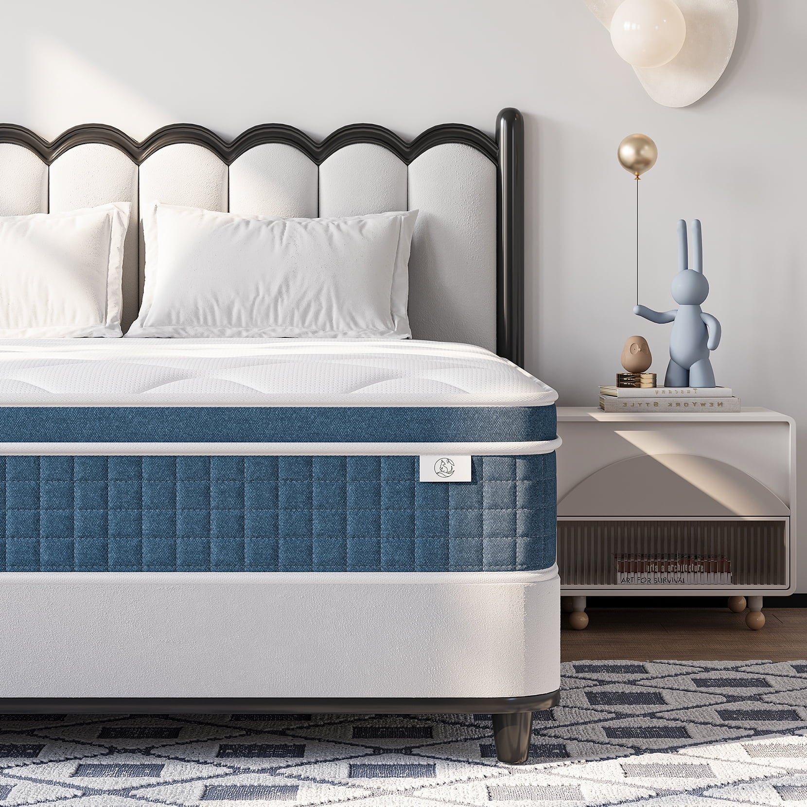 10" Twin Mattress,Memory Foam & Spring Hybrid Mattress Twin Size,Medium Feel,Breathable Comfort Pressure Relieving for Guest Bedroom - Individual Pocket