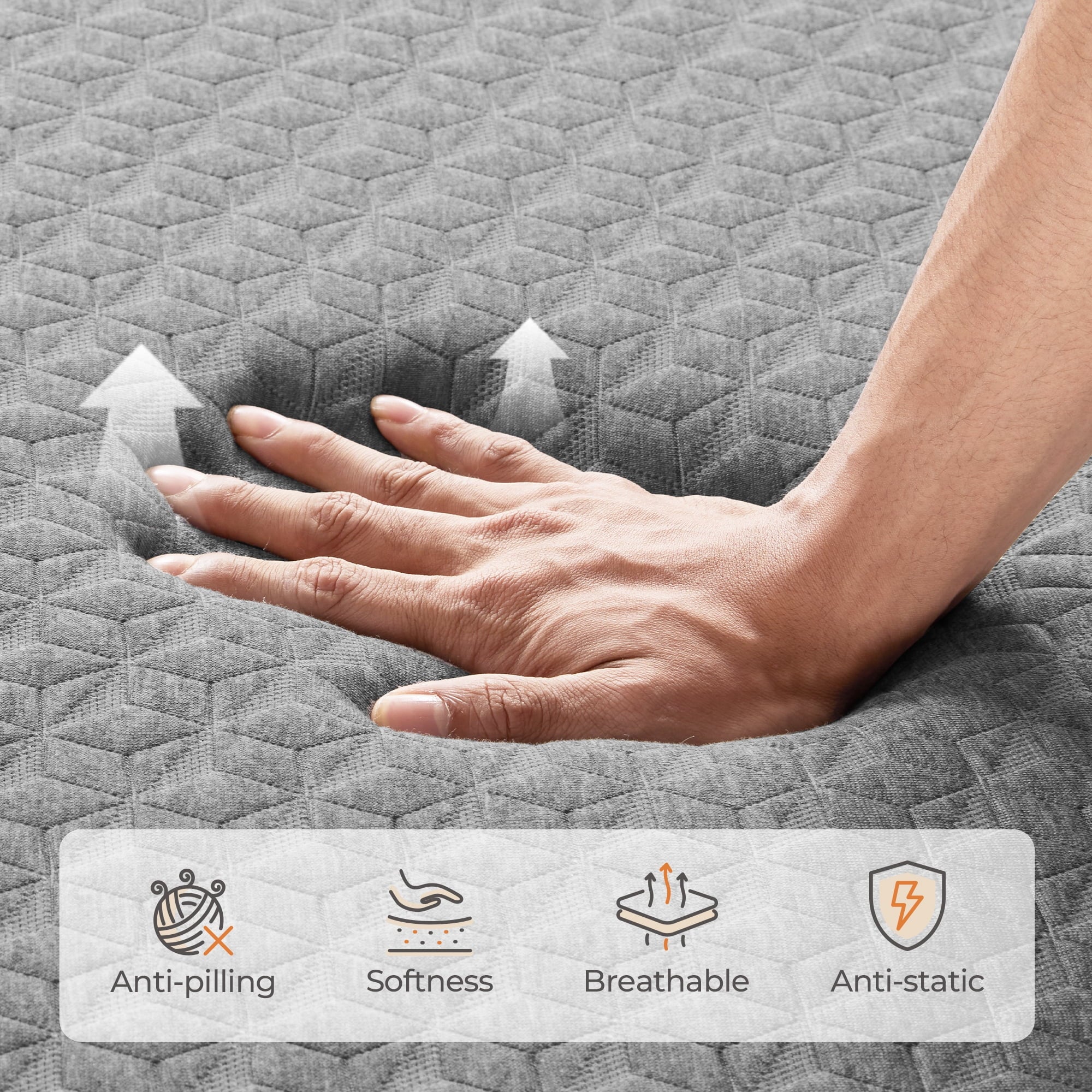 Avenco Lumina 10" Medium Adult Cooling Memory Foam Mattress, King Size